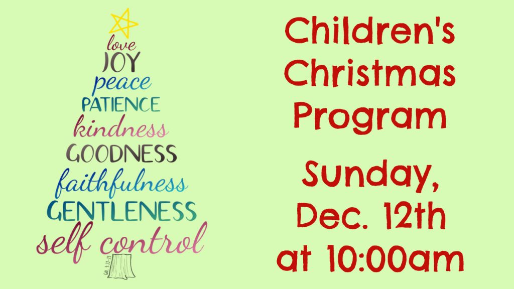 Children's Christmas Program
