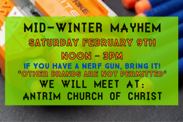 Mid-Winter Mayhem Nerf Gun Fight