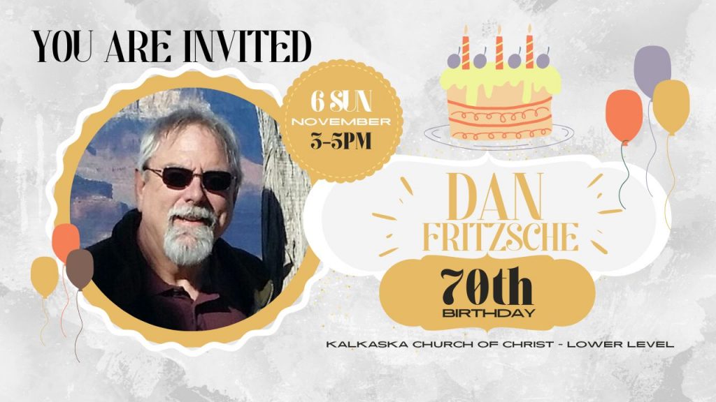 Happy 70th Birthday to Dan Fritzsche
