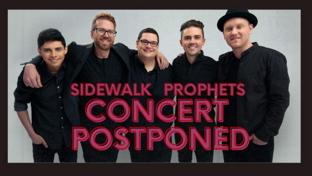 Sidewalk Prophets Concert Postponed