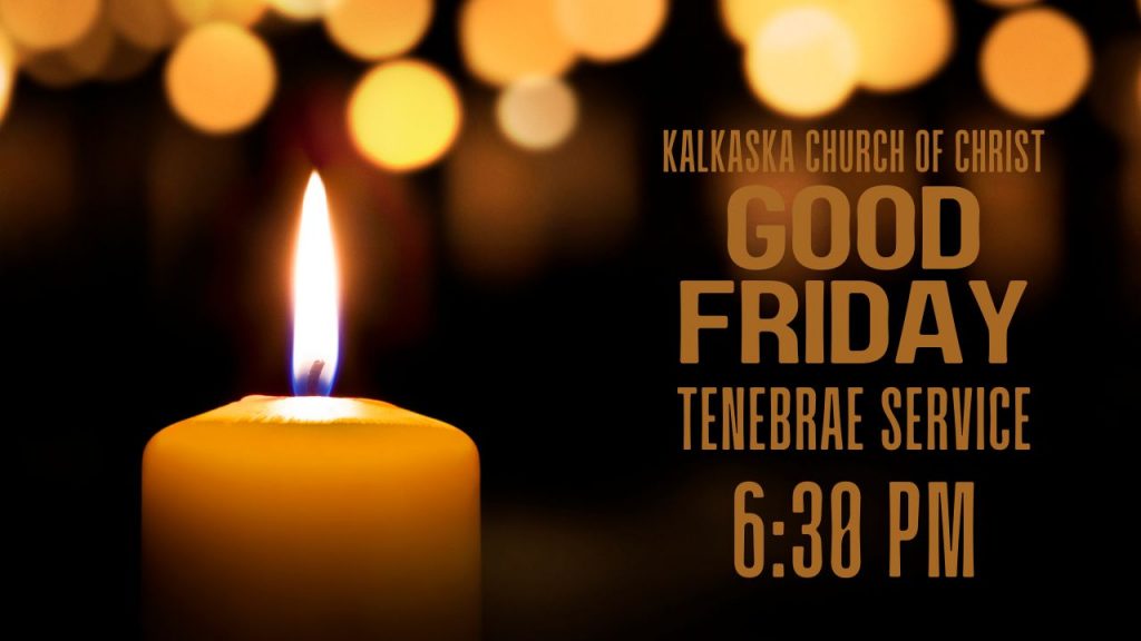 Good Friday service at Kalkaska Church of Christ 2024